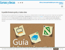 Tablet Screenshot of cursosybecas.com